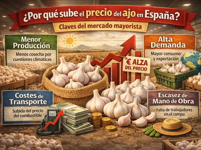 Sube le precio del Ajo Sevilla